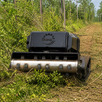 Tondeuse à fléaux pour ferme et verger, zéro-turn, 100 cm, puissante, moteur diesel KOOP 295CC 23HP, télécommandée