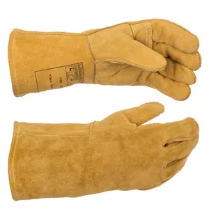 Premium Cow Split Leather Welding Gloves Heat Resistant Welding Gloves