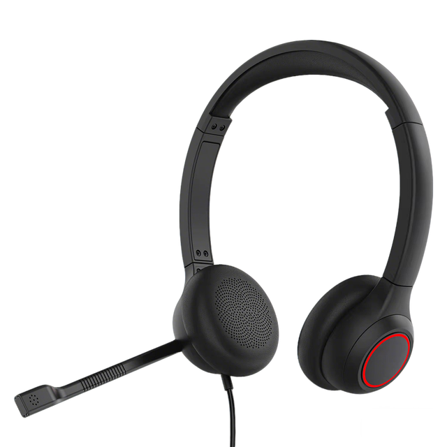 PJT-DEP2510 Over-Ear Wired Headphone with USBA-Type-C 1.5M Cord and Line Control