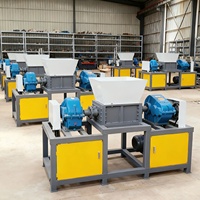 Broyeur à double axe de type 400, type 600, type 800 pour déchets électroniques, plastiques, vieux vêtements, matelas et tissus usagés