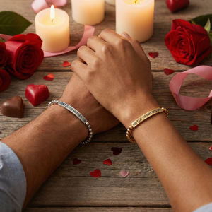 Bracelets en perles pour couple Go2boho, ne laissez pas les jours difficiles gagner, ensemble de bracelets pour lui et elle - Product Image 3