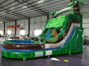 Tobogán Acuático Inflable <span class=keywords><strong>de</strong></span> Alta Calidad a <span class=keywords><strong>Precio</strong></span> <span class=keywords><strong>de</strong></span> Fábrica, <span class=keywords><strong>Mini</strong></span> Tobogán Doble con <span class=keywords><strong>Piscina</strong></span> para Niños - Product Image 2