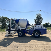 Mini bétonnière autochargeante de 3,5 m³, camion compact léger avec système d'arrêt d'urgence pour les petits chantiers de construction