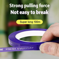 100M Fruit Groente Brood Bakkerij Voedselverpakking Bind Zak Hals Sealer Plastic Tape Machine Speciale Afdichting Voor Verpakking