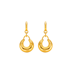 Boucles d'oreilles pendantes E3788 en alliage de zinc, unisexes, tendance, à la mode - Product Image 1