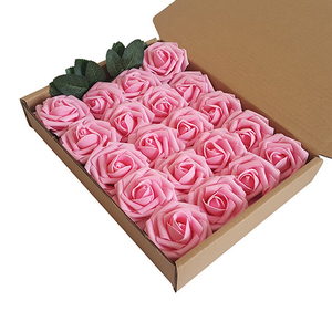 Fleur artificielle PE <span class=keywords><strong>Rose</strong></span> Fleur Mousse Fleur Mariage Saint Valentin Décoration de Noël 20 Pcs/boîte - Product Image 5