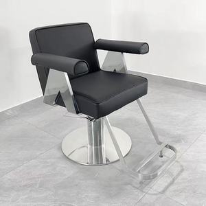 High-end barbershop chair, specially designed for hair salons, height adjustable and <b>reclining</b>, hair salon perm and dyeing chair - Product Image 6