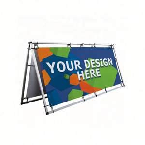 Banner Publicitario Plegable de Vinilo PVC de Doble Cara con Impresión de Logotipo Personalizado de Alta Calidad 2023, Marco Horizontal Portátil - Product Image 5