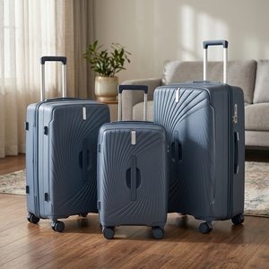 Set <span class=keywords><strong>Valigie</strong></span> da Viaggio PP Nuove 2026 con Lucchetto a Combinazione, 3 Pezzi (20, 24, 28 Pollici), Ruote Silenziose e Resistenti, Ideali per Viaggi di Nozze e Familiari - Product Image 2
