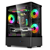 PC de jeu remis à neuf en bon état, processeur I3 10100f et carte graphique RX 5600xt, RAM 16 Go, SSD 512 Go, ordinateur de bureau pour jeux