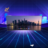 Modul LM340UW3-SSA1 LM340UW2-SSA1 Layar LCD 4K untuk Bisnis Esports, Rasio Aspek 21:9, Panel LCD TV Pengganti, Modul Layar