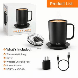 Inserti Antigoccia per Tazze da Caffè, <span class=keywords><strong>Tazza</strong></span> da Viaggio da 12 Oz con Riscaldamento, Bomboniere per Adulti, Tazze con Rilievo Senza Manico da 250 Ml - Product Image 3