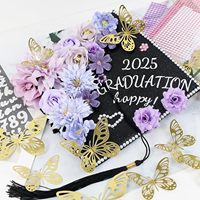 Topi Wisuda DIY OEM University dengan Kit Bunga