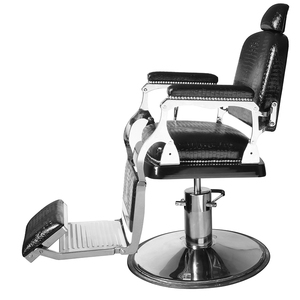 Silla <span class=keywords><strong>de</strong></span> barbería hidráulica <span class=keywords><strong>para</strong></span> <span class=keywords><strong>hombres</strong></span>, sillón reclinable <span class=keywords><strong>para</strong></span> salón <span class=keywords><strong>de</strong></span> belleza, color gris - Product Image 3