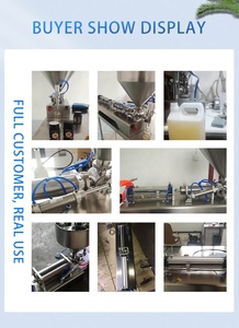 Machine de remplissage semi-automatique à 2 buses pour sachets Doypack de pâte, liquide, jus, et sachets à bec verseur pour sauces épaisses, idéale pour les aliments pour bébés - Product Image 2