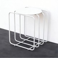 Petite table basse en fer forgé, table d'appoint moderne pour salon, mini table d'appoint, meubles de maison, rangement portable