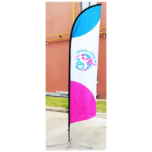 Mercado Marketing Pluma <span class=keywords><strong>Banner</strong></span> Banderas Tear Drop Banners con Logo Bolsa <span class=keywords><strong>de</strong></span> <span class=keywords><strong>agua</strong></span> X Base plegable - Product Image 1