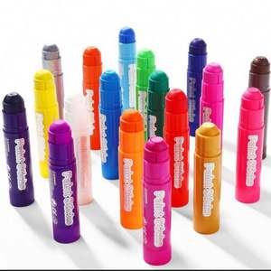 Crayons de peinture pour enfants non toxiques à base de paraffine, séchage rapide, effaçables, 12 couleurs - Product Image 3