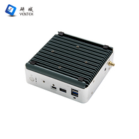 Mini Computadora Industrial Nueva, Intel I5 8265U, 8G DDR3, para Pantalla Dual DP, Escritorio, VESA, Riel DIN, Win10, Sin Ventilador