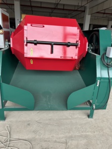 Équipement <span class=keywords><strong>professionnel</strong></span> de polissage et de meulage de tambours d'olive de 300 L pour la finition de surface et l'ébavurage des composants métalliques - Product Image 2