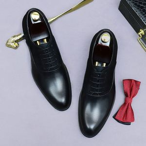 รองเท้าหนังแท้ทรงอิตาเลียนแบบสี่เหลี่ยมผูกเชือก ผลิตด้วยวิธี Goodyear Welted สีแดงไวน์ ทำด้วยมือ รองเท้าเดอร์บี้ รองเท้าทางการสำหรับธุรกิจ - Product Image 3