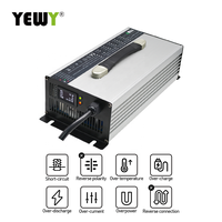 1500W 12V 100A 72V 16A OTP OVP OCP Lifepo4 chargeur de batterie au Lithium chariot élévateur électrique chariot de Golf chargeur avec ports AC & DC