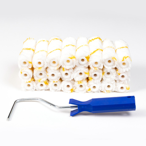 Tête de <span class=keywords><strong>brosse</strong></span> à rouleau miniature de qualité industrielle personnalisable OEM, 3'', 4'', 6'', en polyester, pour <span class=keywords><strong>peinture</strong></span> domestique et bricolage - Product Image 2