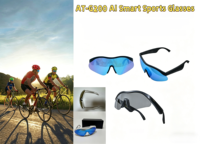 Lunettes de soleil intelligentes pour la conduite en plein air ou le cyclisme avec appels vidéo, verres de protection UV400, lunettes intelligentes IA pour hommes et femmes