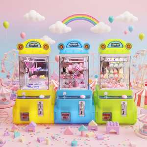 Mini Grúa de Juguete Colorida para Niños, Máquina de Arcade para Centros Comerciales, Funciona con Monedas, Juegos Infantiles Pequeños, Muñecas, Parque de Diversiones CM006 - Product Image 1