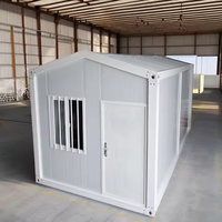 Maison préfabriquée de luxe en acier pliable de haute qualité de 20 pieds, design contemporain, maison conteneur pliable prête à l'emploi