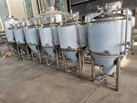 Fermenteur conique 200L pour brasserie artisanale, système de fermentation de bière
