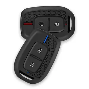 Coque de clé de voiture en silicone à 2 boutons pour <span class=keywords><strong>Renault</strong></span> Kwid Traffic Symbol Dacia Sandero Logan Duster 2016 <span class=keywords><strong>2017</strong></span> 2018 - Product Image 5