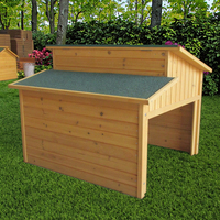 Garage et abri de jardin en bois pliables de luxe modernes pour le rangement de tondeuses robotisées, résistants à la pluie, couleur personnalisable