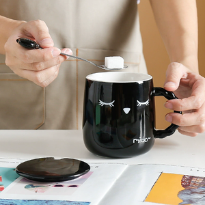 Cerámica de Alta Calidad, Colorida, con Diseño de Dibujos Animados, Apta para Desayuno, Agua Potable, Segura para Alimentos, Reutilizable, Apta para Microondas y Lavavajillas - Product Image 3