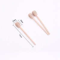 Mini Cucharas de Madera para Miel, Palitos Mezcladores Desechables Personalizados para Sirope, Té y Cocina