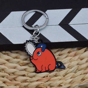 Collar y Llavero de Metal de Anime Pochita y <span class=keywords><strong>Makima</strong></span> de Diseño Nuevo y Alta Calidad para Decoración de Mochilas - Product Image 1