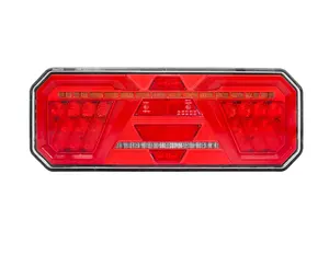 24V Vrachtwagen Trailer Rechthoekige 6 Functies Indicator Stop Tail Lamp Signaal Verlichting Achterlicht Voor Vrachtwagen Tractor Bus