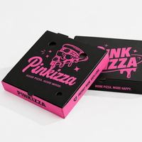 Boîte à pizza personnalisée en carton ondulé de qualité alimentaire, motif sur mesure, conteneur à emporter pour restaurant et usage alimentaire