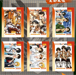 Carte Collezionabili <span class=keywords><strong>Attack</strong></span> on <span class=keywords><strong>Titan</strong></span> all'Ingrosso, Booster Box con <span class=keywords><strong>Personaggi</strong></span> Anime, Eren e Levi, Carte TCG Rare in Lamina, Giocattoli da Collezione per Bambini - Product Image 2