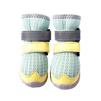 Sepatu Anjing Khusus, Sepatu Cakar Hewan Peliharaan, Bernapas, Anti Selip, Poliuretan, Pilihan Warna/Ukuran, Tali, Logo, untuk Semua Musim, Jalan-Jalan di Luar Ruangan