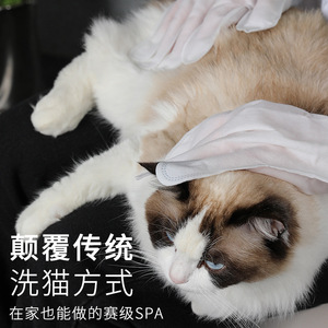 ถุงมือทำความสะอาดสัตว์เลี้ยงคิมเพ็ตส์ 8 แพ็ค ถุงมืออาบน้ำสุนัขแบบใช้แล้วทิ้ง - Product Image 2