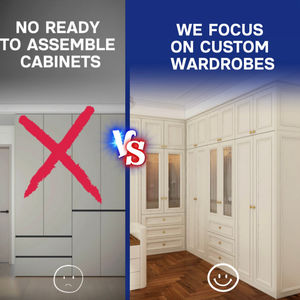 Guarda-Roupa Independente de Madeira para Quarto Principal, Estilo Moderno, Armário Azul, Serviço de Instalação, Sem Visea no Sudeste Asiático - Product Image 4