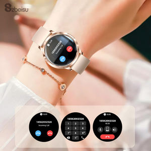 ساعة ذكية جديدة لعام 2025 طراز V93 للنساء بشاشة AMOLED مقاومة للماء IP68 مع مراقب لمعدل ضربات القلب وسوار من الفولاذ المقاوم للصدأ متوافقة مع أندرويد وآيفون - Product Image 5