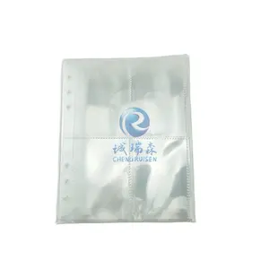 card sleeves blind box sleeves binder clear pocket clear PVC mini A5 A6 A7 transparent binder folder clips 6 ring banner folder