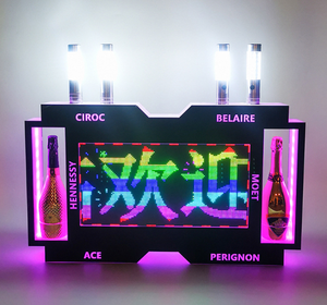 لوحة رسائل خدمة كبار الشخصيات مخصصة شاشة إلكترونية رقمية حديثة ليد زجاجة مقدم لمطعم بار صالة ملهى ليلي - Product Image 4