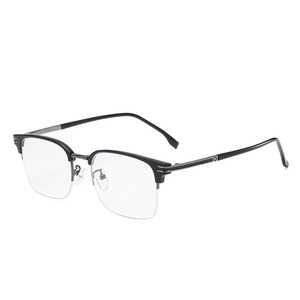 Monturas de gafas rectangulares con montura completa para hombre, lentes de resina anti luz azul, ligeras C1 - Product Image 4