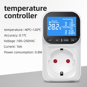 <strong>Portable</strong> Timer Socket VA050EU Automatic Temperature Controller Socket LCD <strong>Thermostat</strong> With Backlight for Refrigerator - Product Image 2