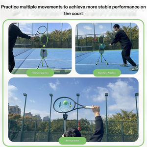 Equipo <span class=keywords><strong>de</strong></span> Entrenamiento <span class=keywords><strong>de</strong></span> <span class=keywords><strong>Tenis</strong></span> Portátil, Herramienta <span class=keywords><strong>de</strong></span> Práctica <span class=keywords><strong>de</strong></span> Rebote, Rebotador <span class=keywords><strong>de</strong></span> <span class=keywords><strong>Tenis</strong></span>, Ejercitador <span class=keywords><strong>de</strong></span> Swing y Spin, Deportes - Product Image 4