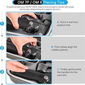Stabilisateur de cardan STARTRC Portable OM <span class=keywords><strong>8</strong></span> OM 7P OM 7 <span class=keywords><strong>Coque</strong></span> rigide résistante à la pression, résistante à l'usure, résistante aux éclaboussures, antichoc - Product Image 4