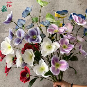 Flores de Seda Mixtas, Arreglo Floral Artificial, Decoración para Bodas, Decoración para el Hogar y Hoteles, con Relieve y Forma Estructural - Product Image 2